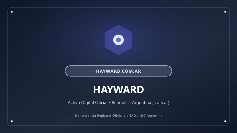 Composición visual de Hayward para el portal hayward.com.ar